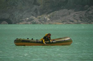 Boating on a Lake of Sulfuric Acid - Indonesia